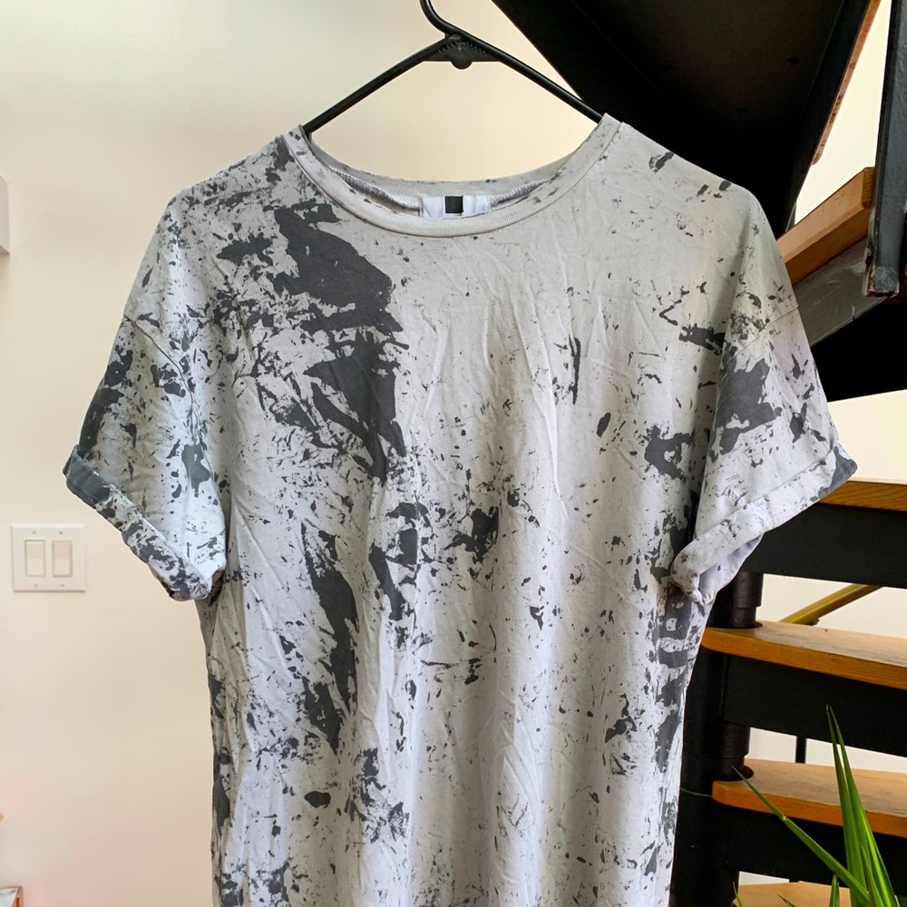 Topman Marble Print T-shirt Size M